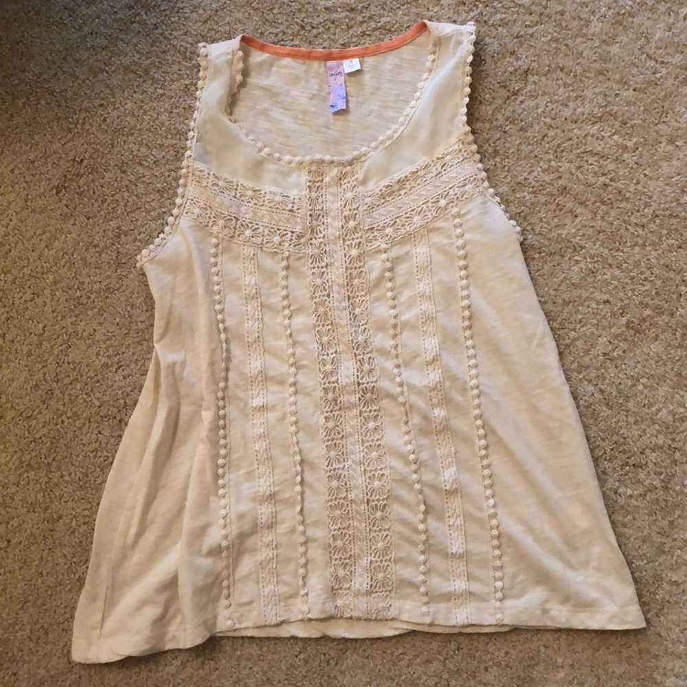 NWOT Francescas Lacy White Tank
